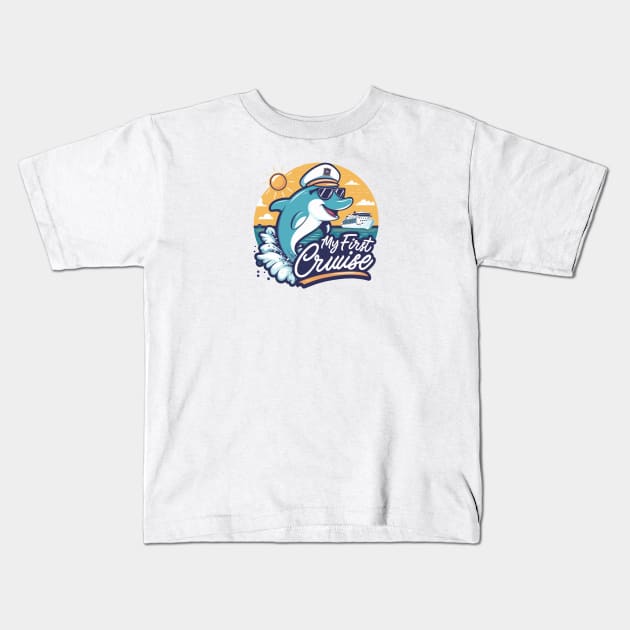 My First Cruise Kids T-Shirt by Perspektiva